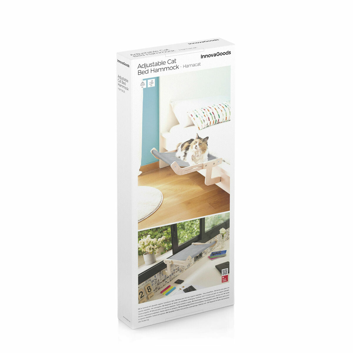 Amaca Pensile per Gatti Hamacat InnovaGoods – Regolabile e Resistente