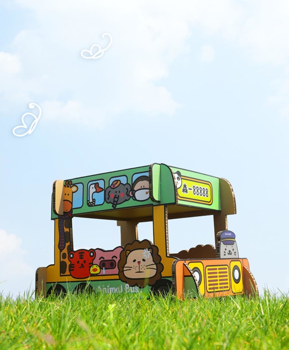 Tiragraffi Autobus Verde per Gatti – Animal Bus ispirato a Totoro