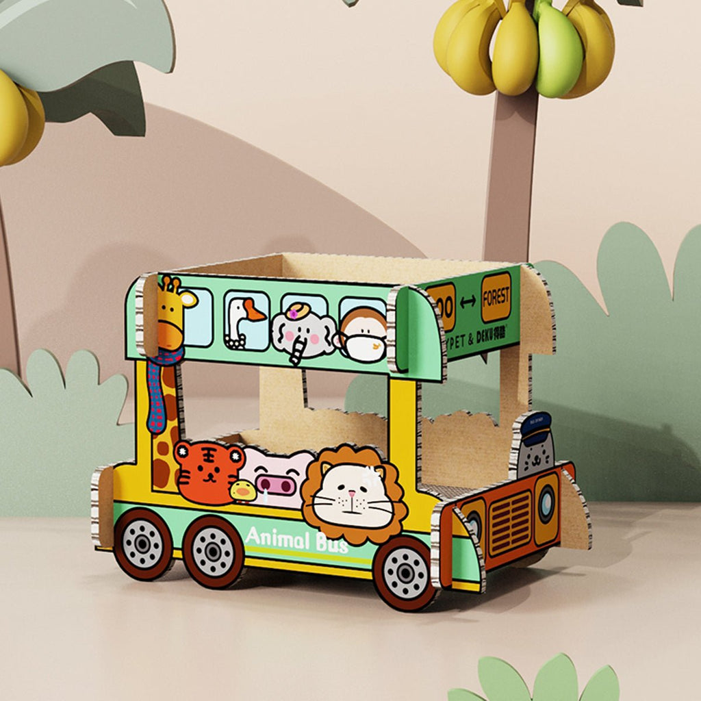 Tiragraffi Autobus Verde per Gatti – Animal Bus ispirato a Totoro