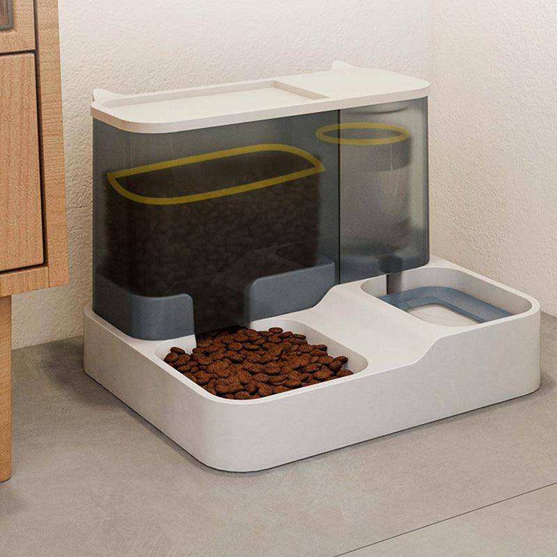 Mangiatoia Automatica per Gatti con Dispenser d'Acqua – Grande Capacità