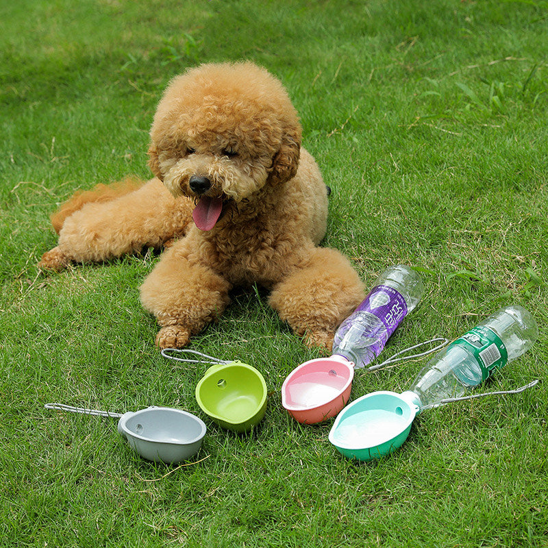 HOOPET Borraccia Portatile per Cani con Ciotola – Cibo e Acqua per Viaggi