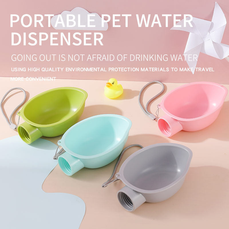 HOOPET Borraccia Portatile per Cani con Ciotola – Cibo e Acqua per Viaggi