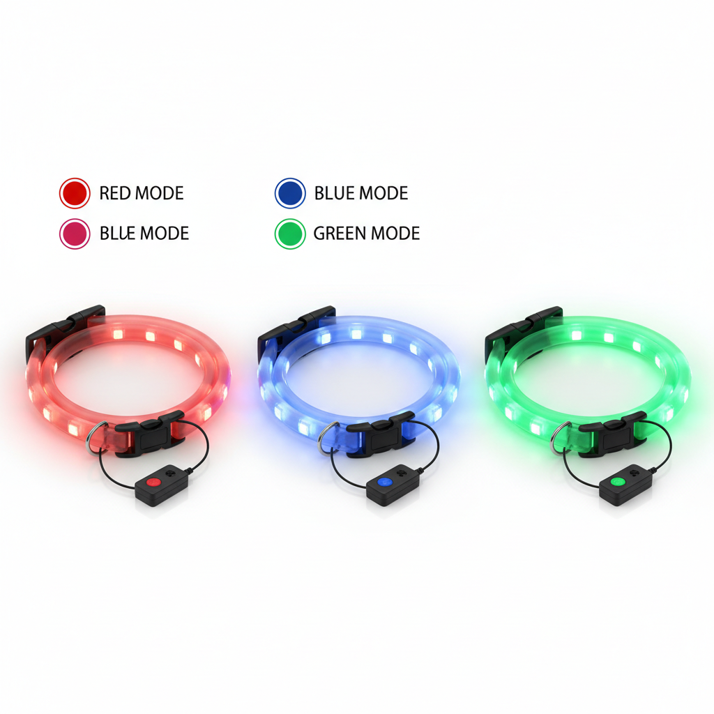 Collare LED disponibile in più colori